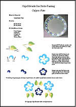 folk art one stroke painting Project Sheets Calypso Plate