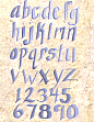 folk art one stroke painting Reusable Teaching Guides  Alphabet/ Numbers 